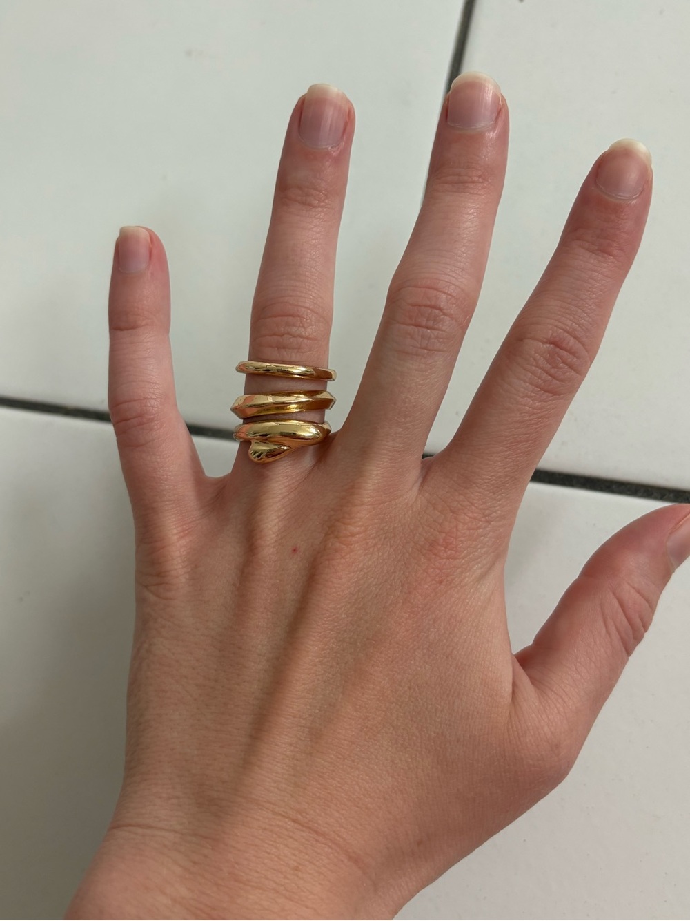3 Thick Ring Set - Size Womens 6